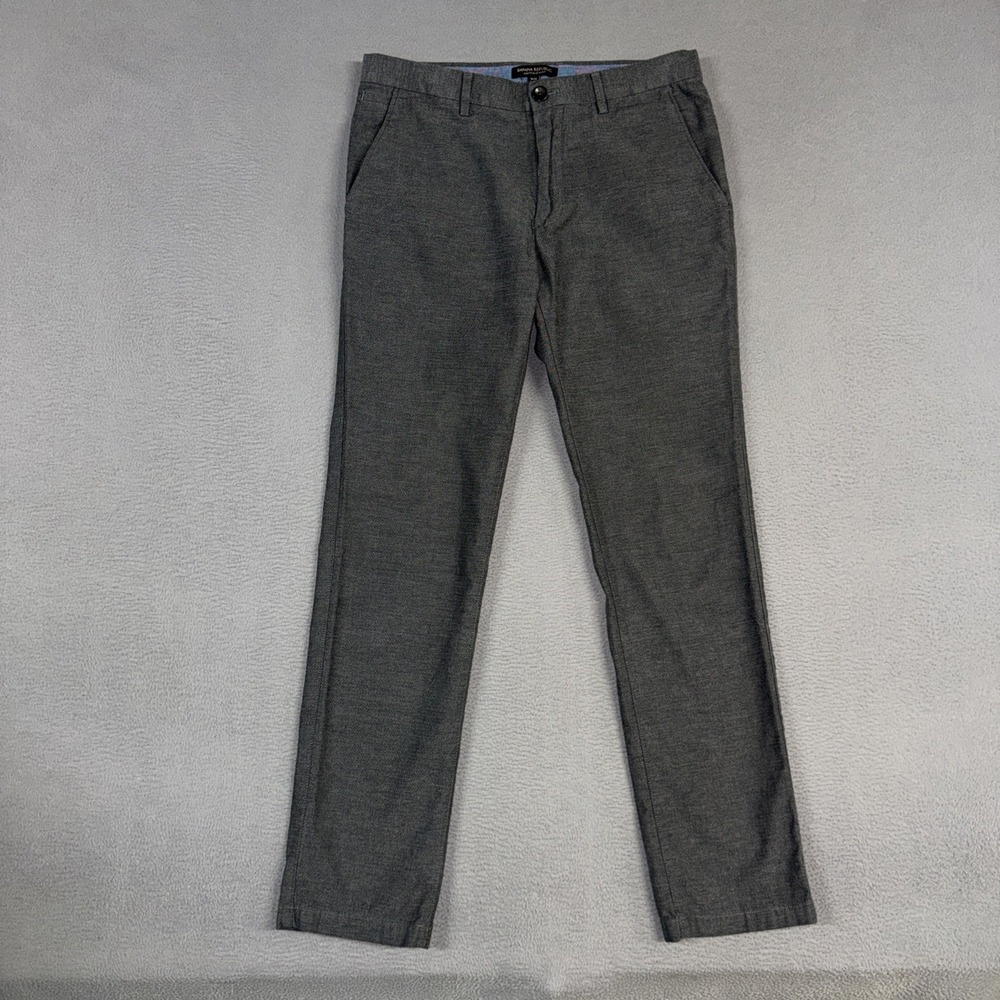 Banana Republic Pants Mens 31x32 (Fits 32x30) Gray Kentfield Slim Herringbone
